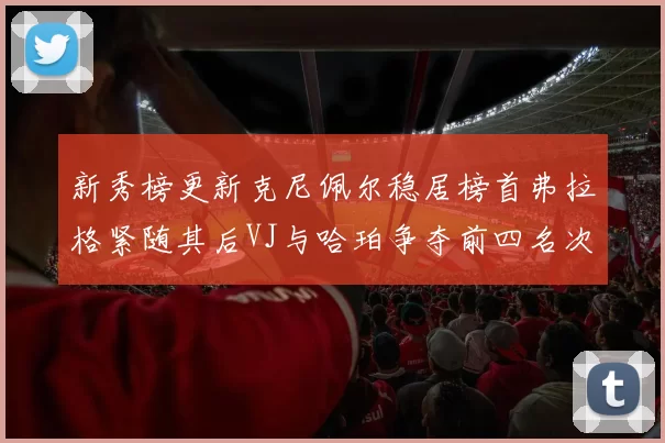 新秀榜更新克尼佩尔稳居榜首弗拉格紧随其后VJ与哈珀争夺前四名次